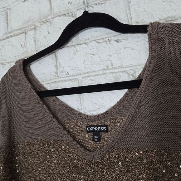Express gold sequin sweater - Picture 6 of 14